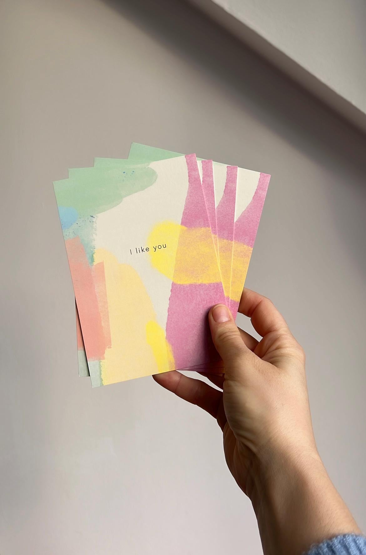 Postkarte I like you
