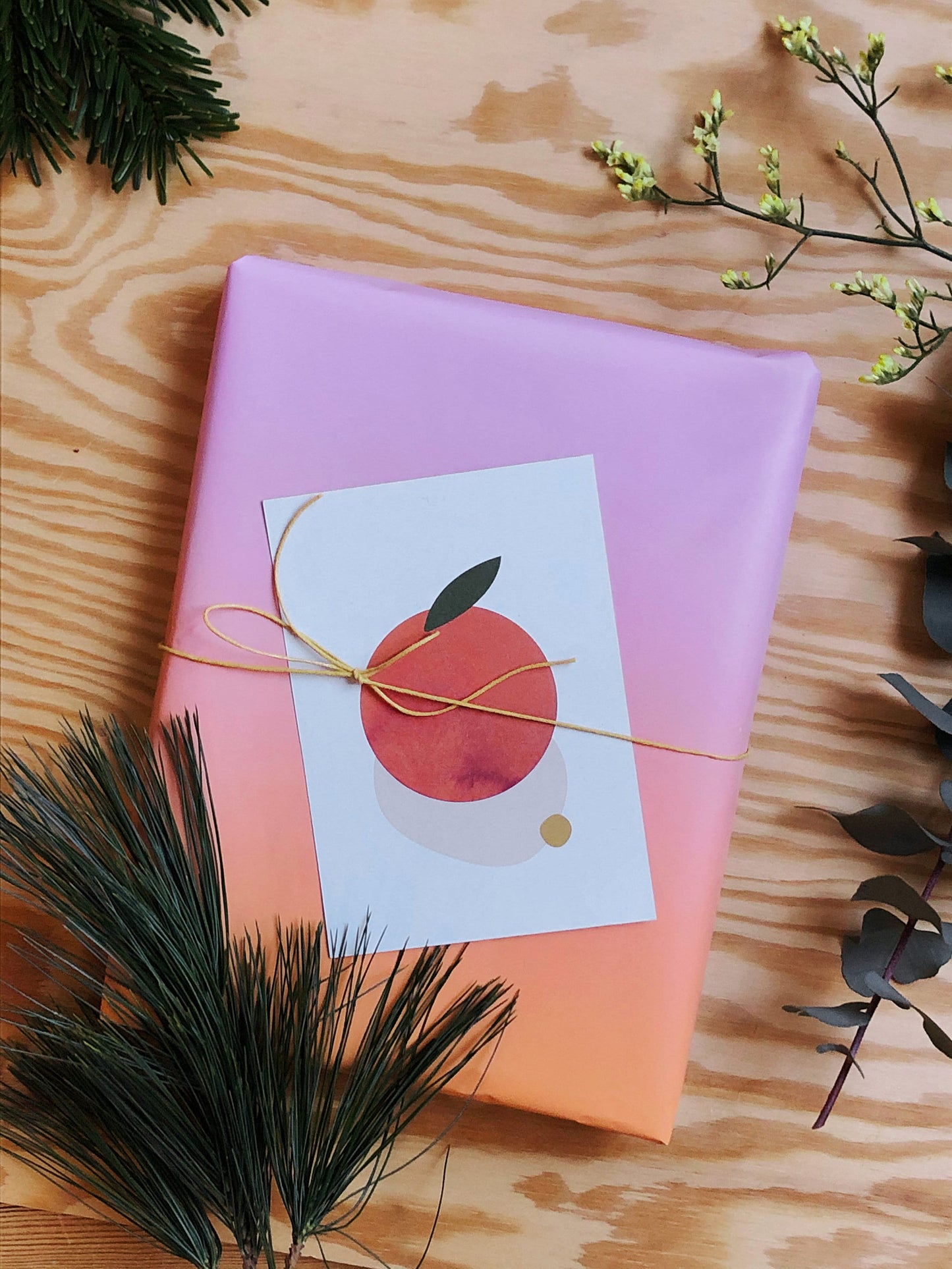 Postkarte Orange