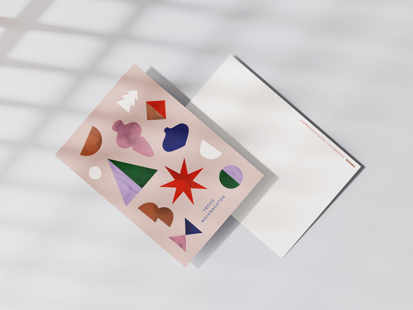 Postkarte Wihnachtsstern