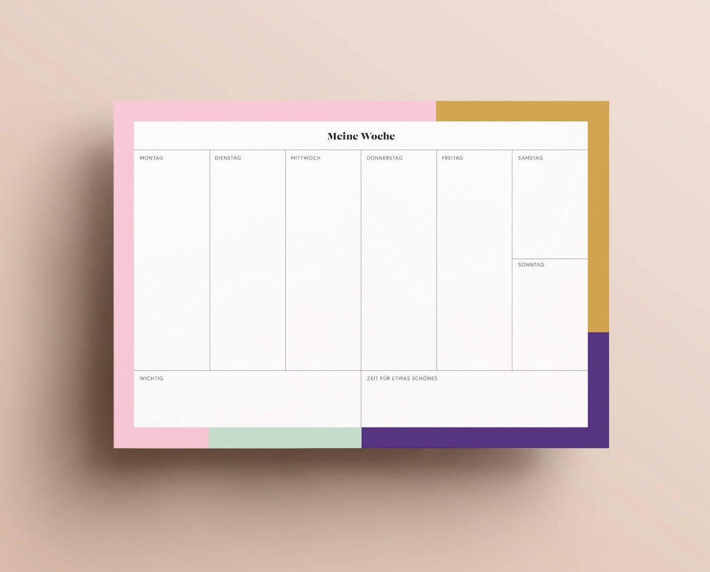 Wochenplaner Color Block