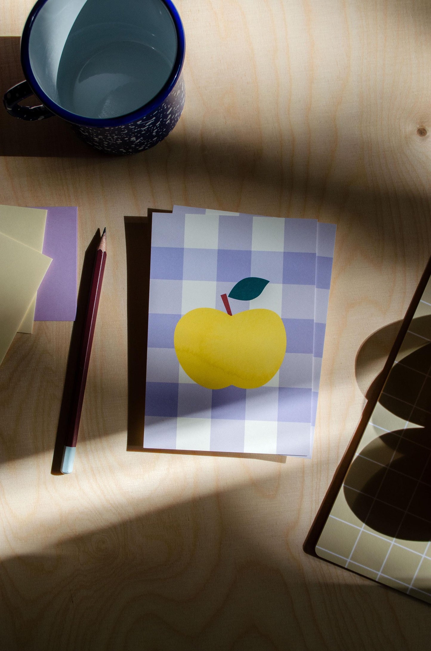 Postkarte Apfel