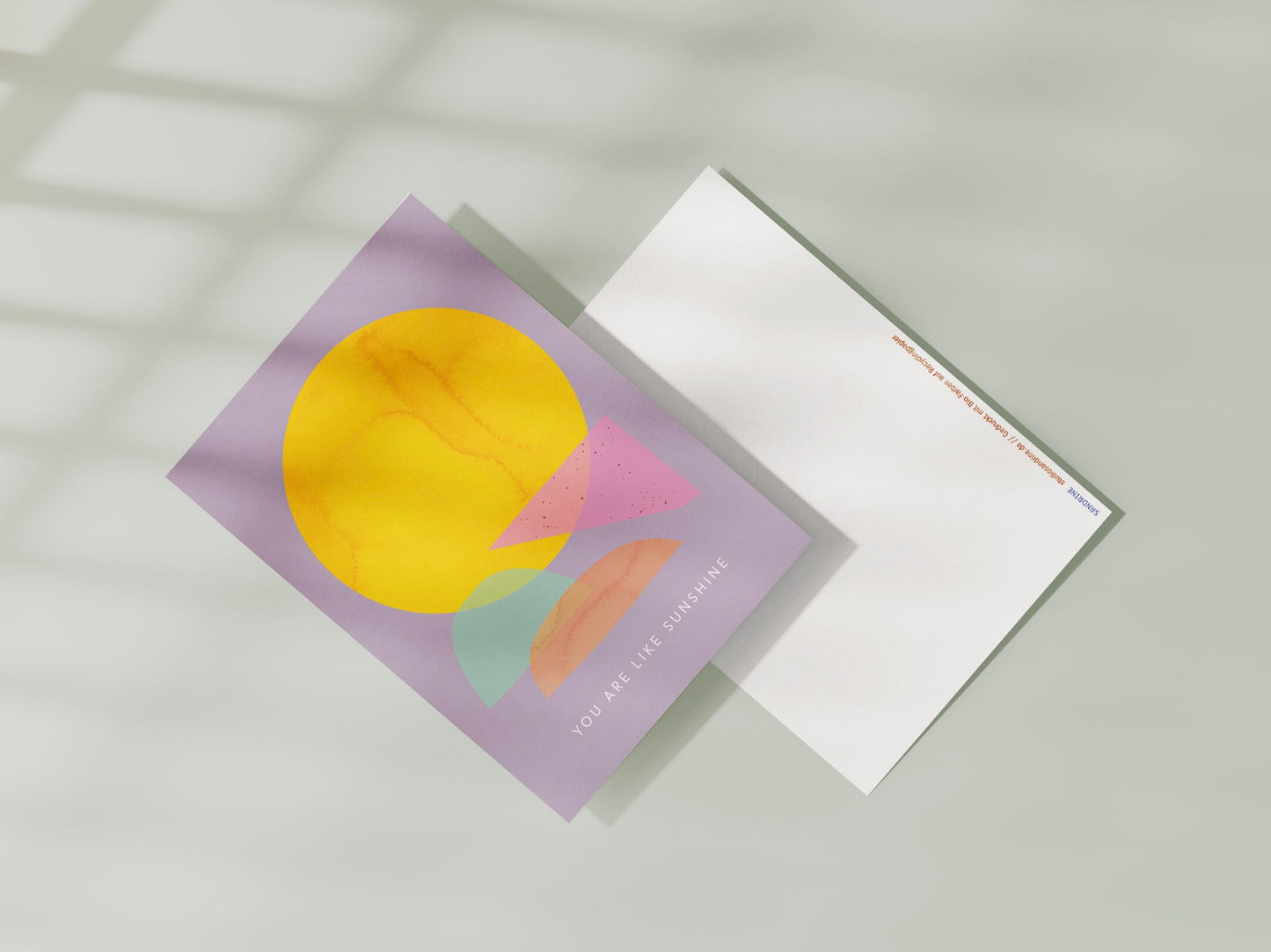 Postkarte Sunshine
