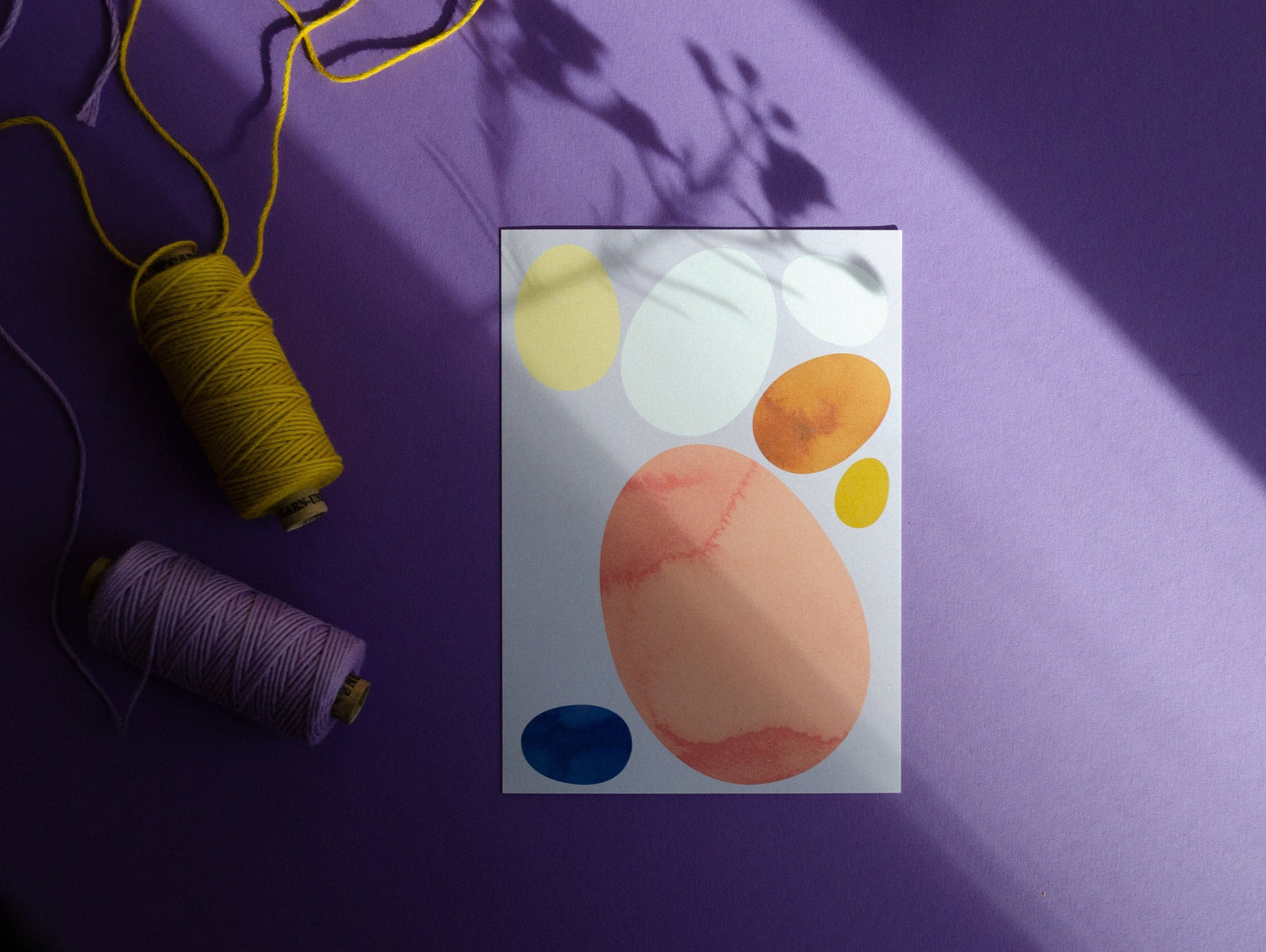 Postkarte Aquarell-Eier