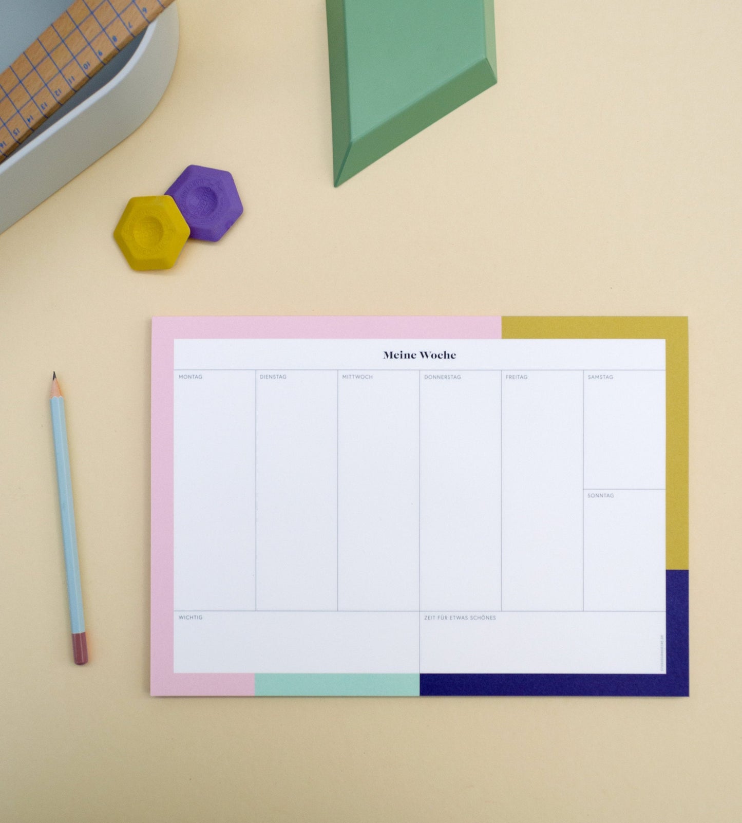 Wochenplaner Color Block