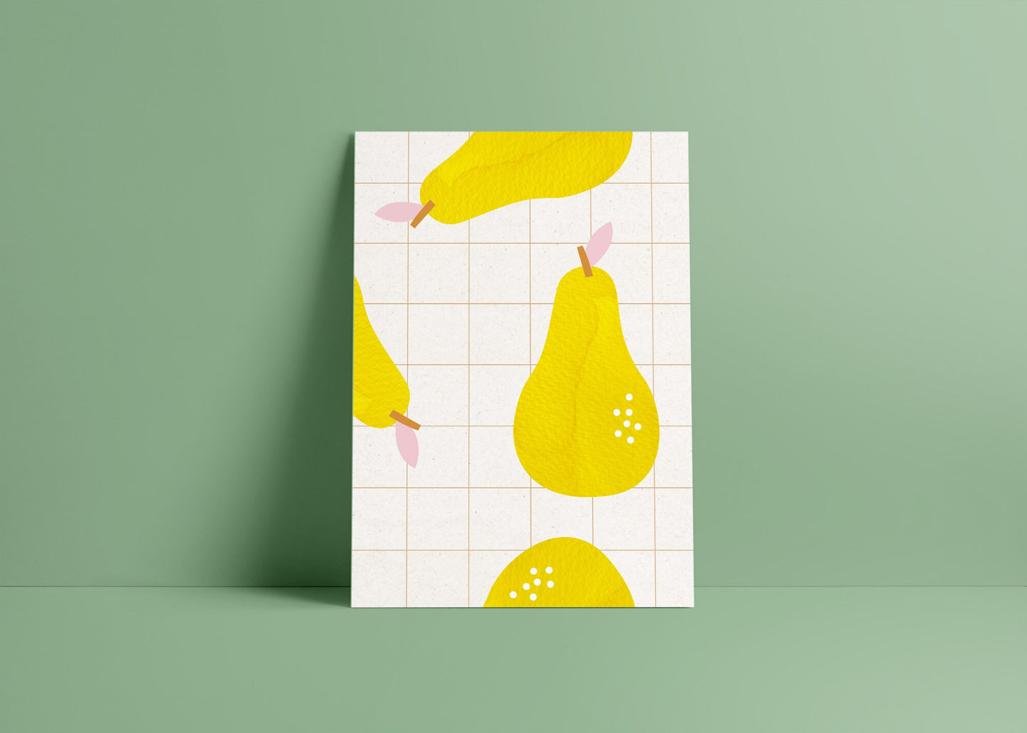 Postkarte Birne