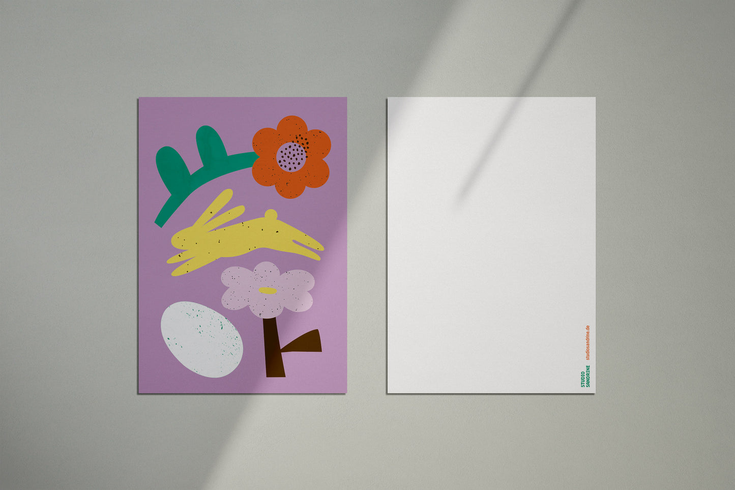 Postkarte Osterhase