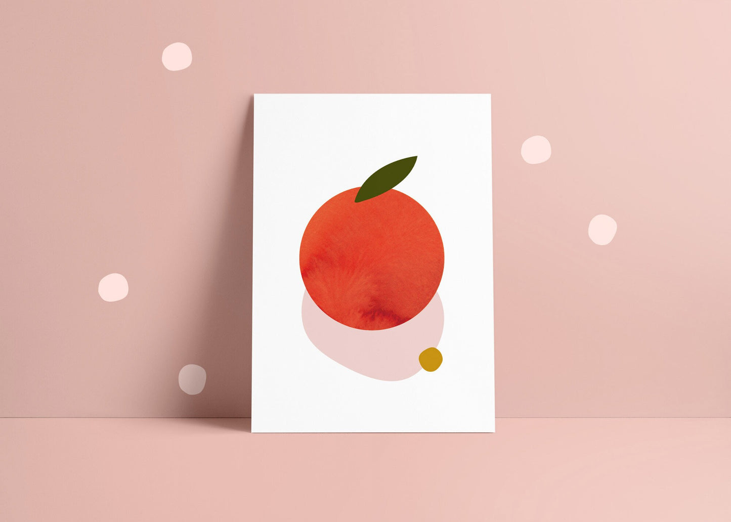 Postkarte Orange