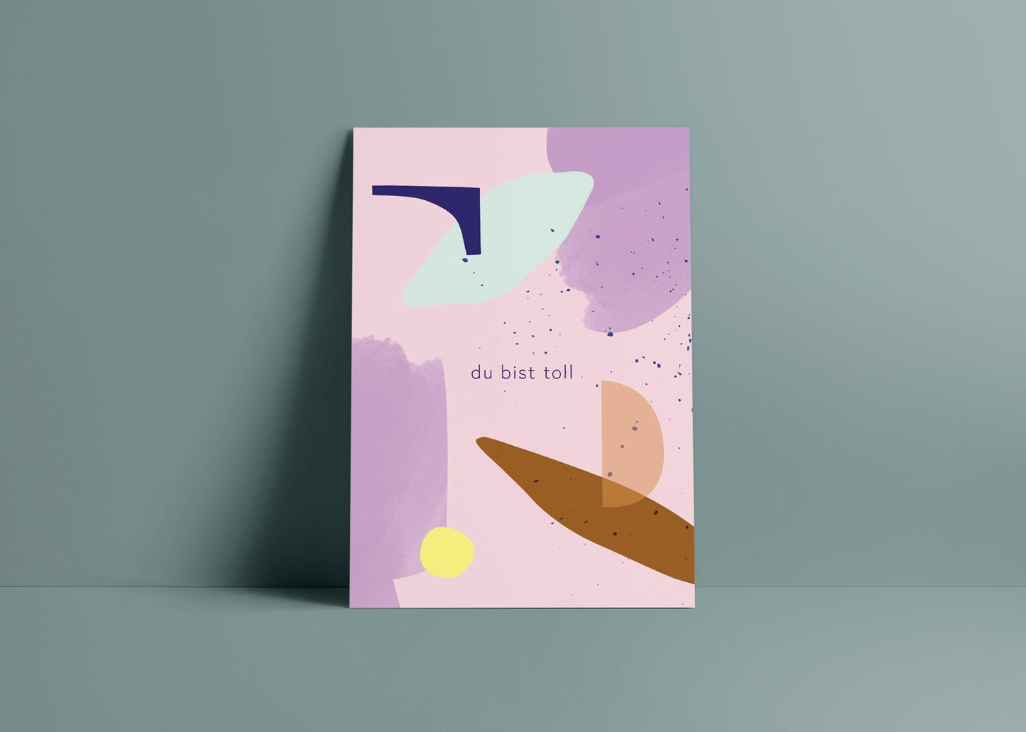 Postkarte Du bist toll