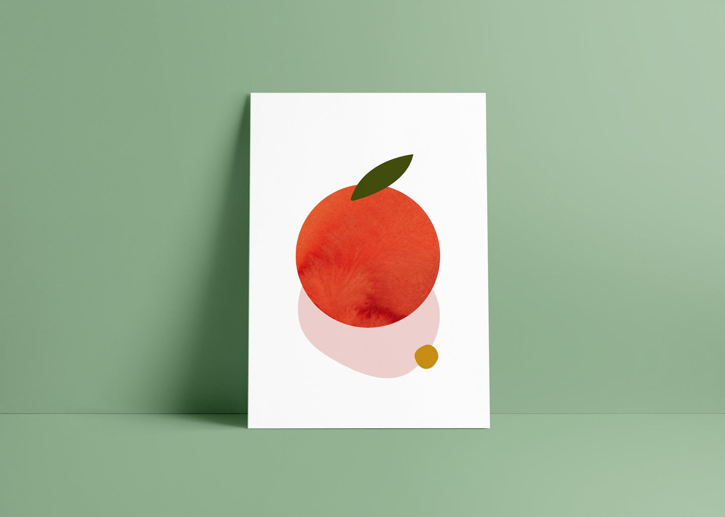 Postkarte Orange