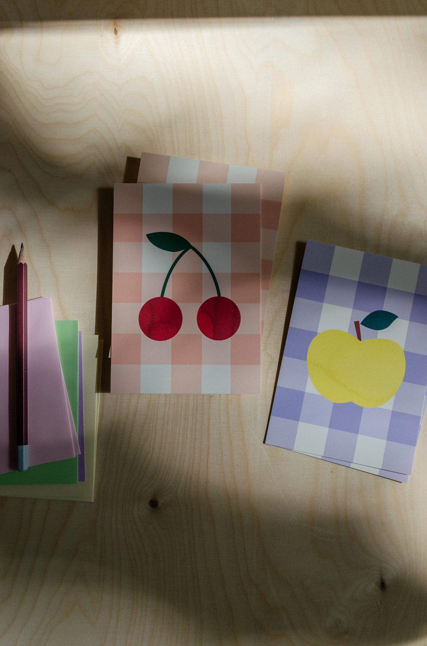 Postkarte Apfel