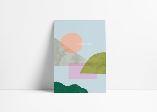 Postkarte Alles Liebe