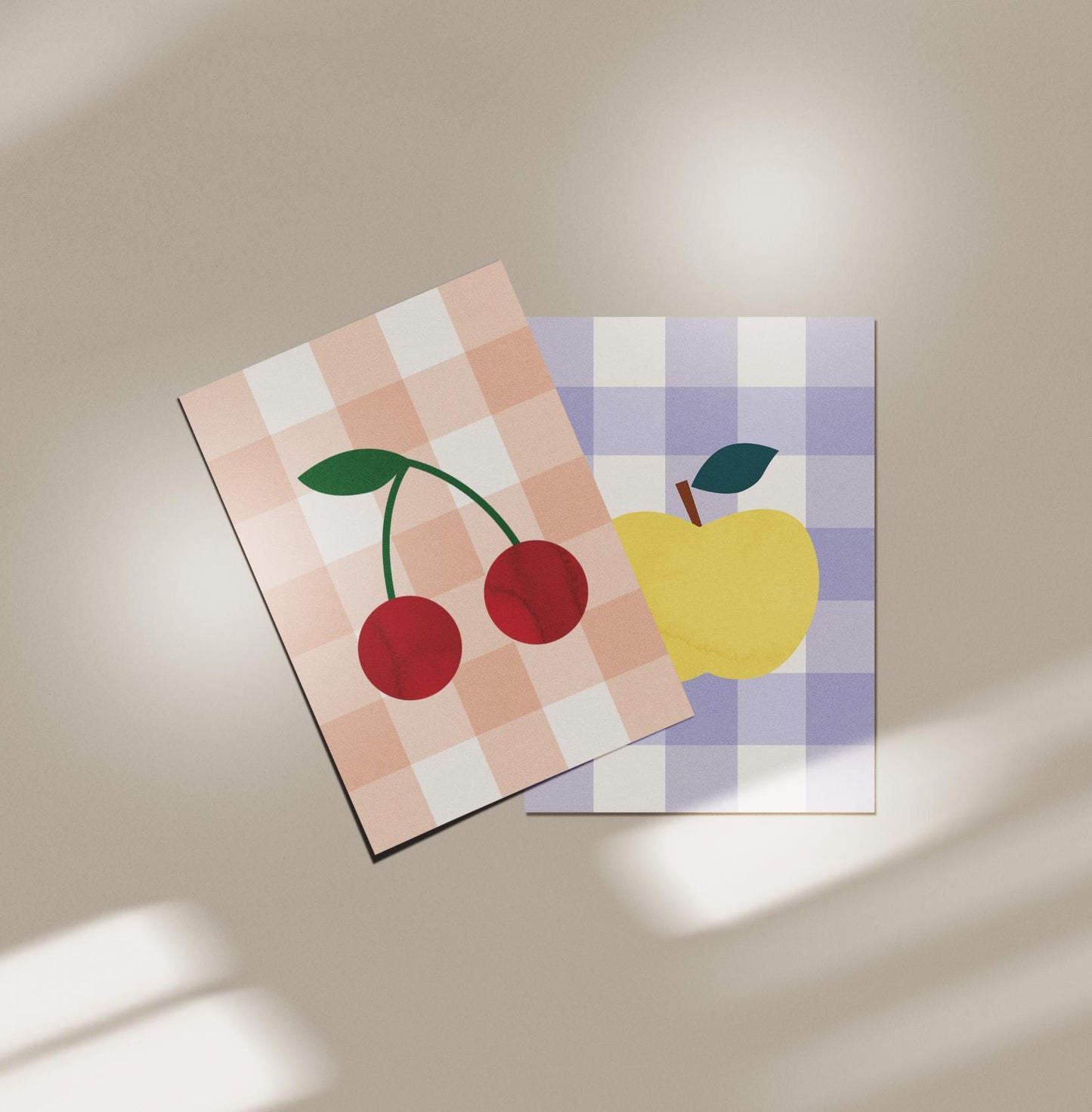 Postkarte Apfel