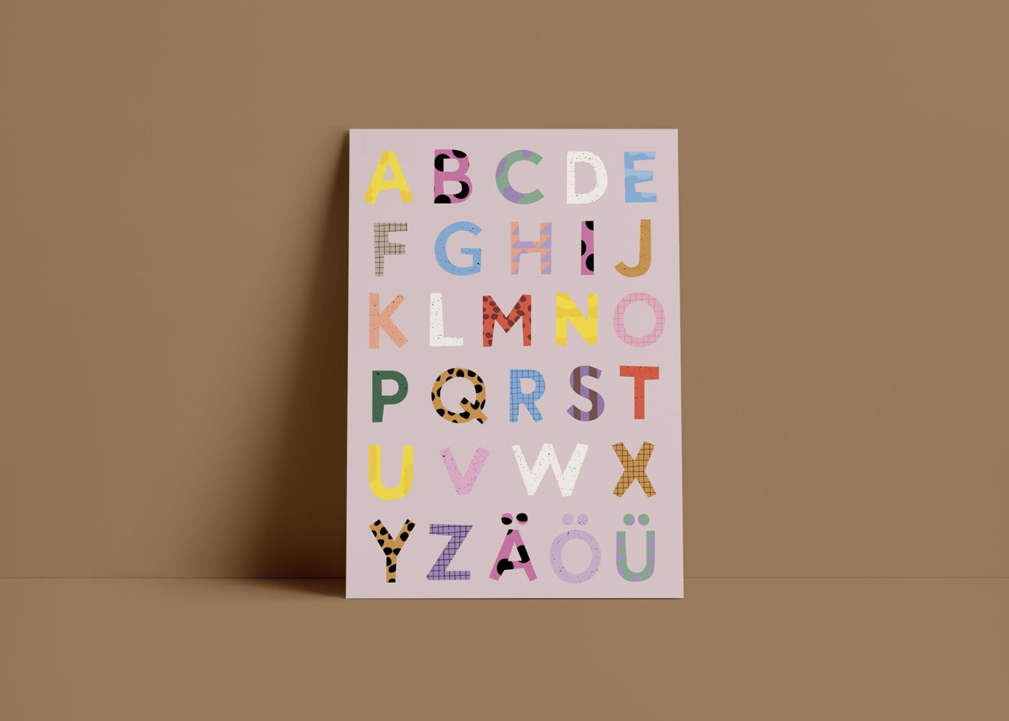 Postkarte Alphabet