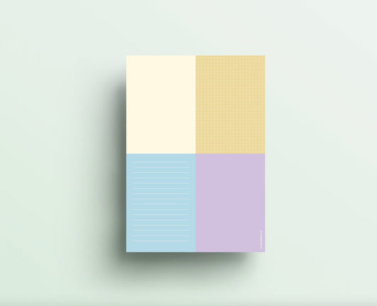 Notizblock Color Block Pastell