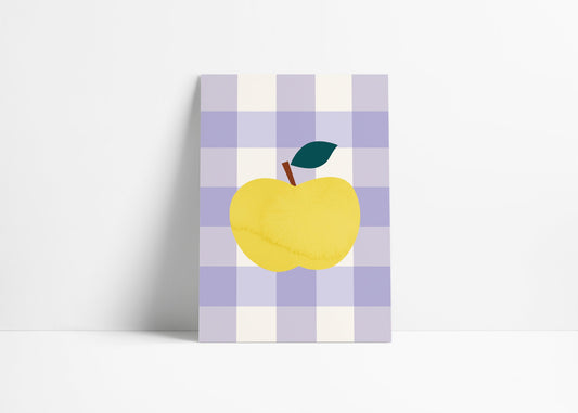 Postkarte Apfel