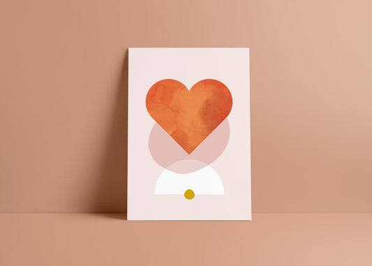 Postkarte Herz