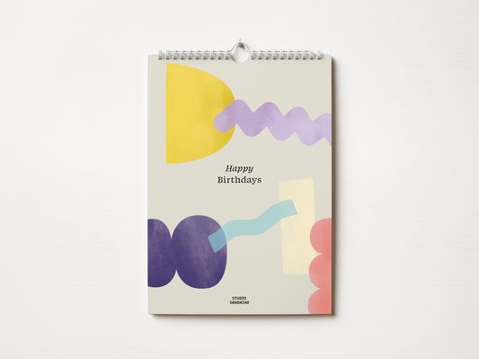 Geburtstagskalender Shape
