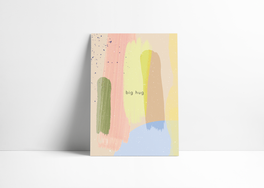 Postkarte Big Hug