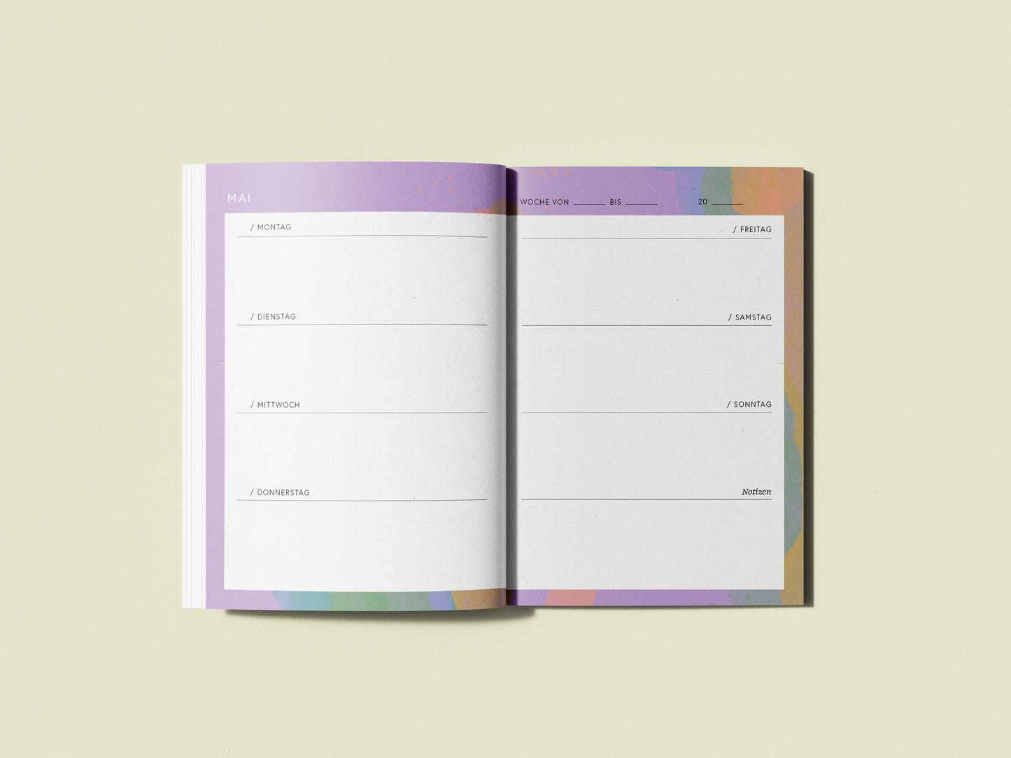 Kalender "Mein Jahr" / DIN A5 / Wochenplaner
