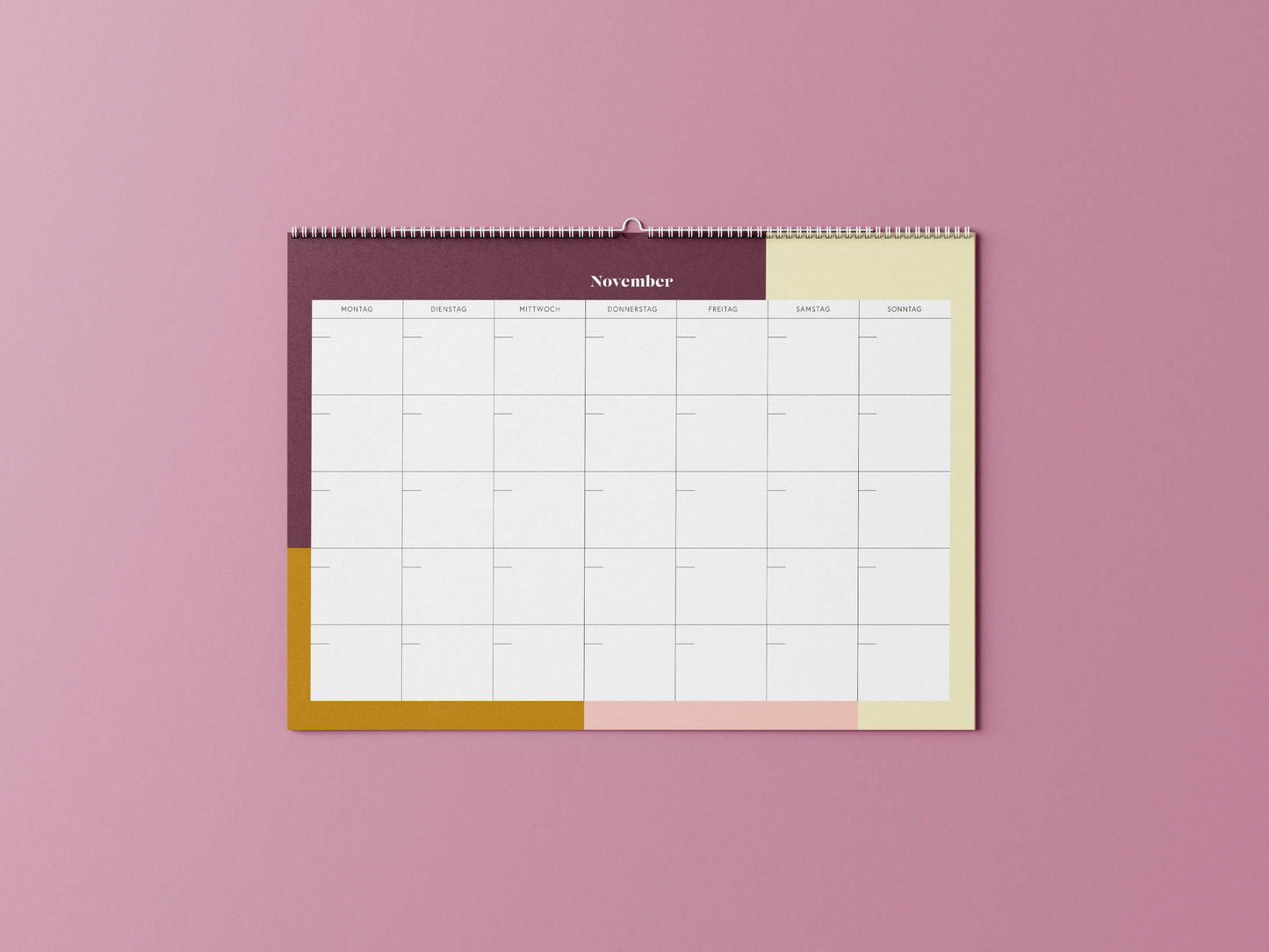 Monatsplaner DIN A4 / Tisch- Wandkalender