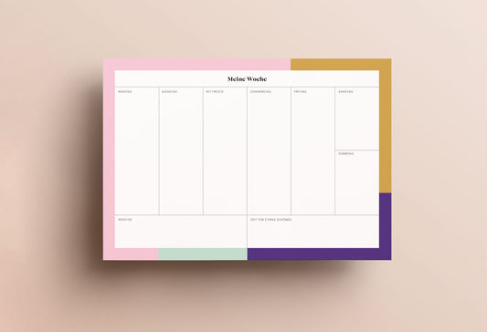 Wochenplaner Color Block