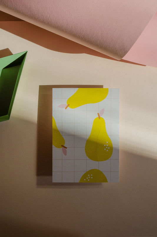 Postkarte Birne