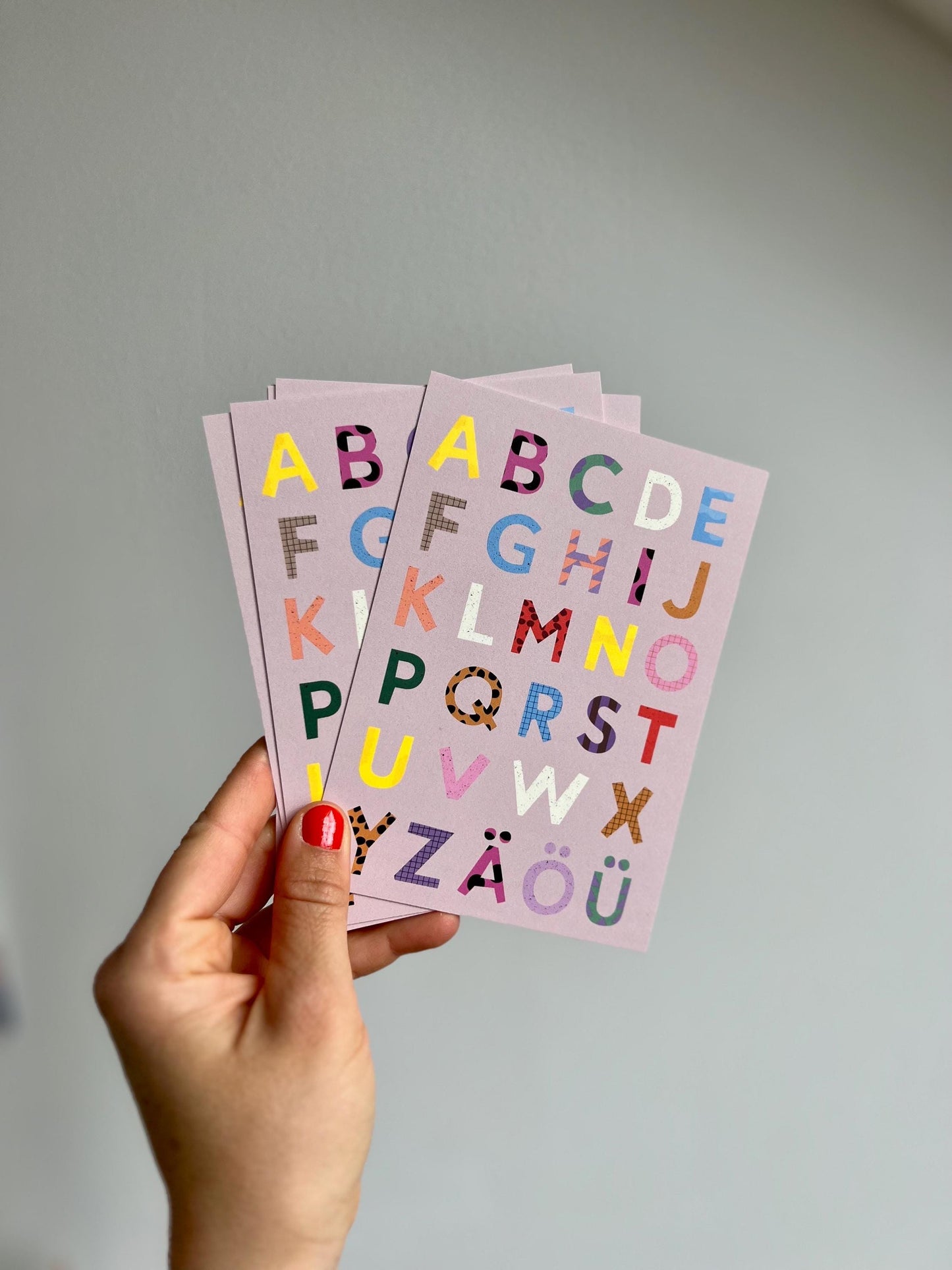 Postkarte Alphabet