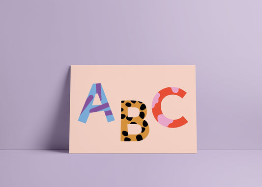 Postkarte ABC