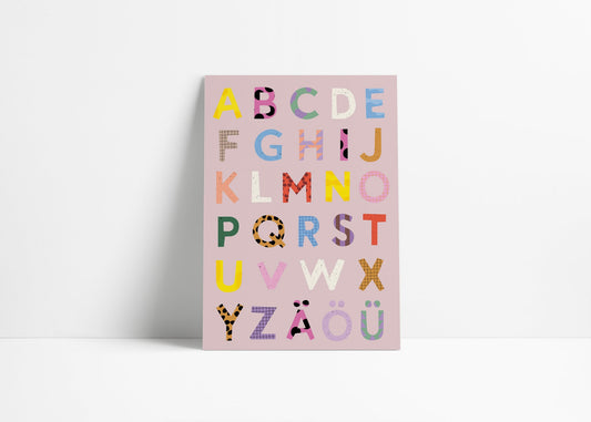 Postkarte Alphabet