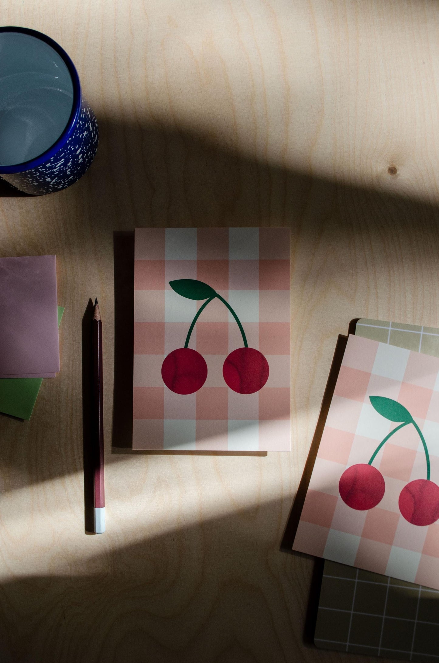 Postkarte Kirsche