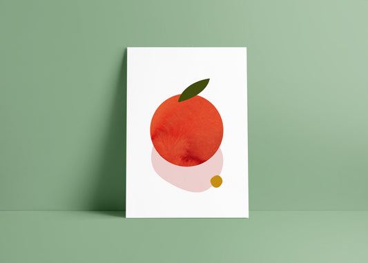 Postkarte Orange